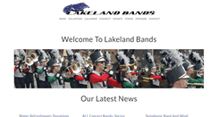 Desktop Screenshot of lakelandband.com